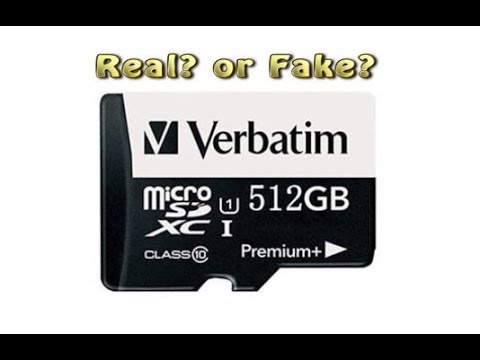Real or Fake 512 GB Verbatim Micro SD Card for $10? - YouTube