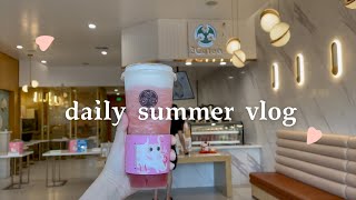 summer daily vlog | japanese supermarket, bubble tea, covid vaccine, new skincare
