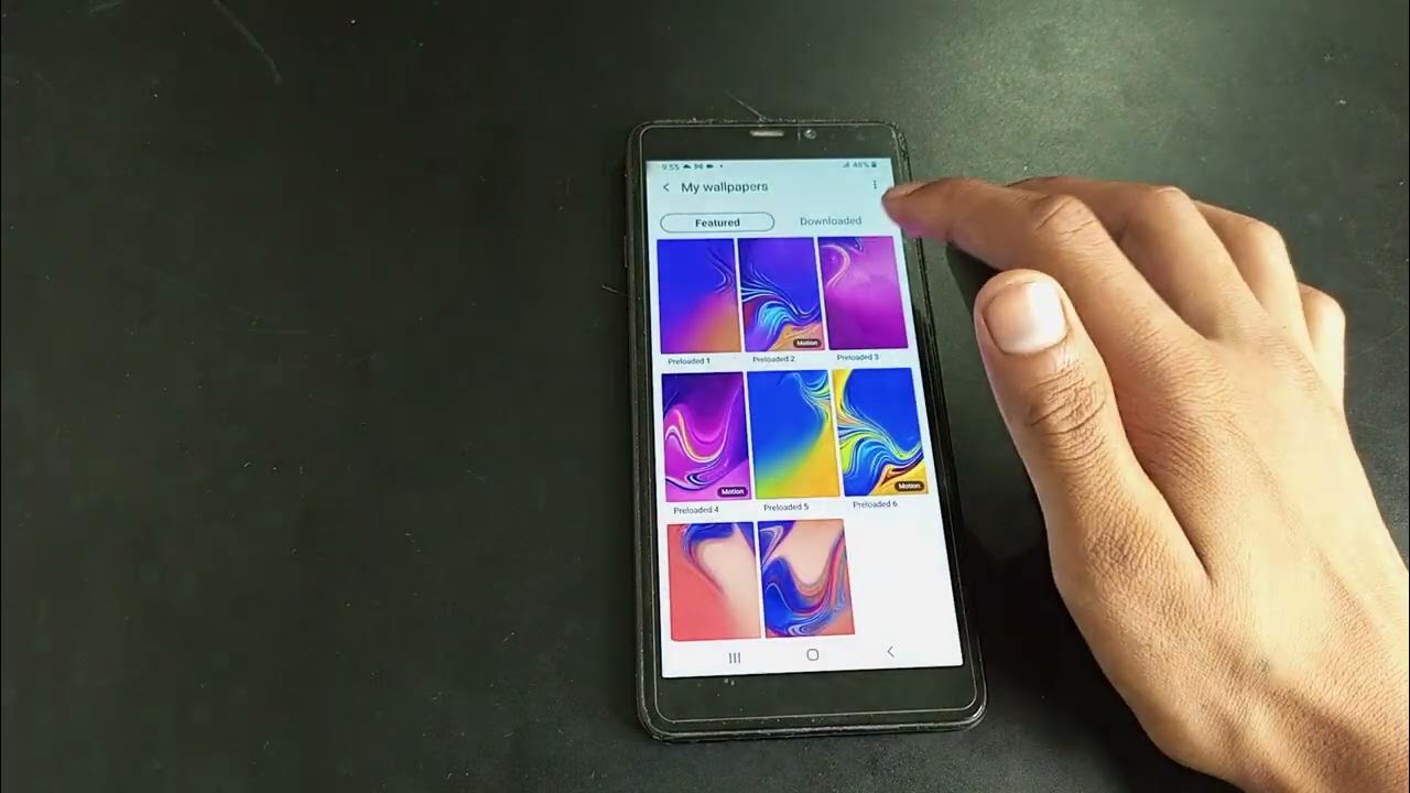 How to set wallpaper Samsung A9 YouTube