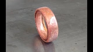 Make Stone-like Copper Ring from Scrap