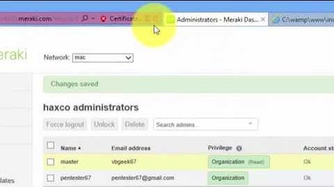 Cisco Meraki Ajax CSRF