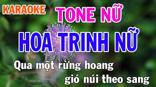 Hoa Trinh Nữ Karaoke Tone Nữ Nhạc Sống - Phối Mới Dễ Hát - Nhật Nguyễn