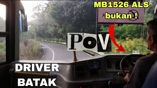 POV  Driving Bus | TRIP PENDEK NAIK MERCY OH 1526 manual  ALS kah ?? Bukan