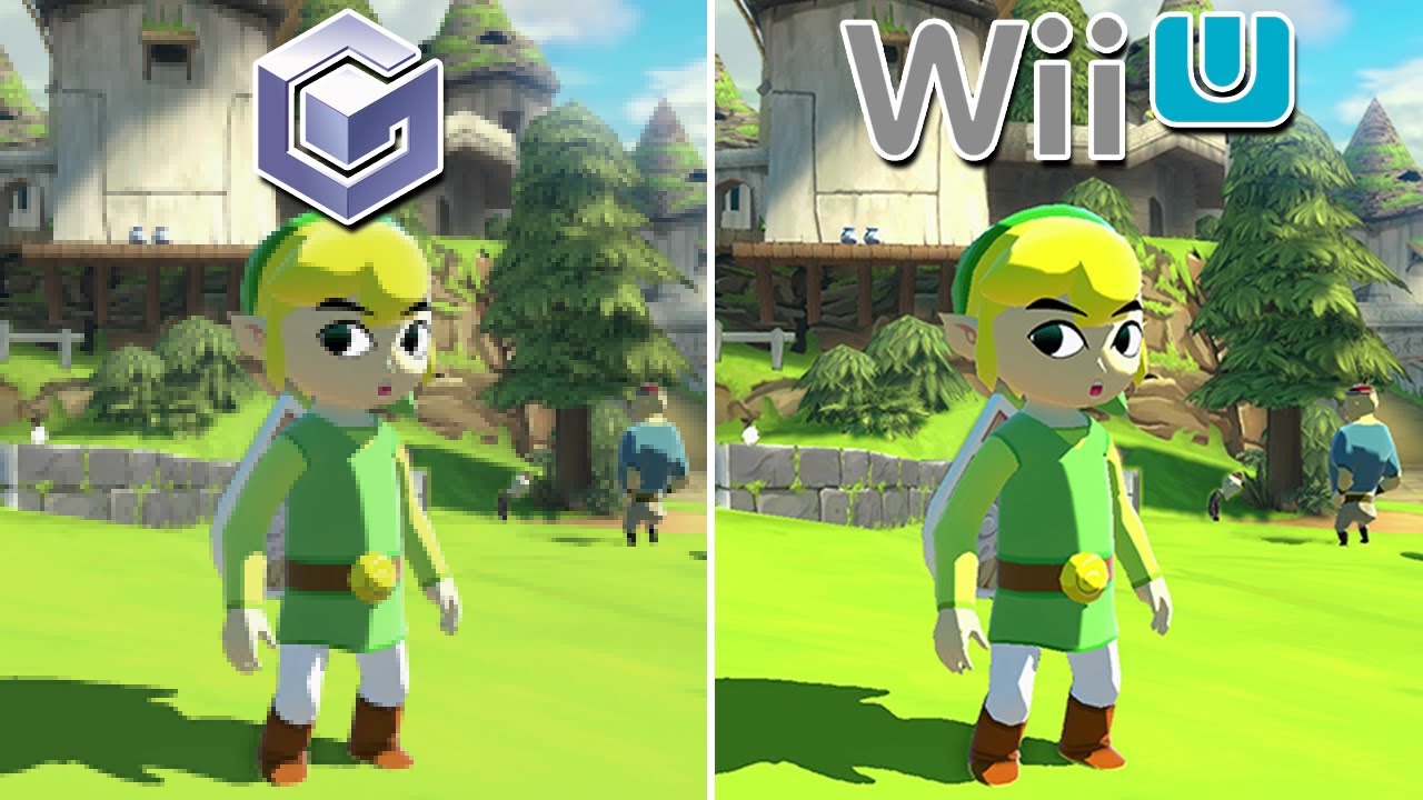 Comparison between Wind Waker HD on Wii U and Wind Waker with HD