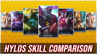 Hylos All Skin Skills Comparison