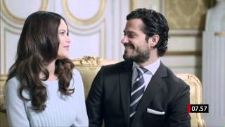 Sofia Hellqvist och prins Carl Philip berättar om förlovningsdagen