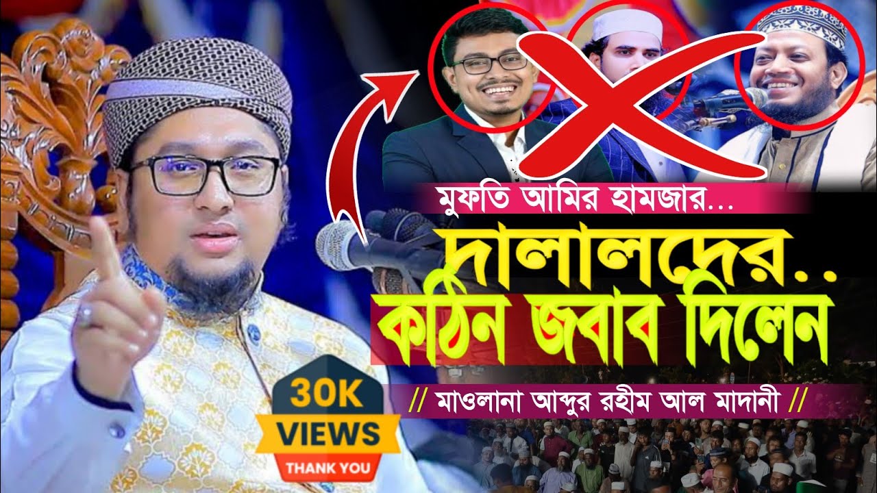 আমির হামজার দালালদের কঠিন জবাব দিলেন | Maulana Abdur Rahim Al Madani 