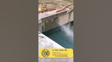 Cắt dầm bê tông cốt thép chịu lực hiệu quả: máy cắt dây 15kw + Dây kim cương chuyên dụng cắt bê tông