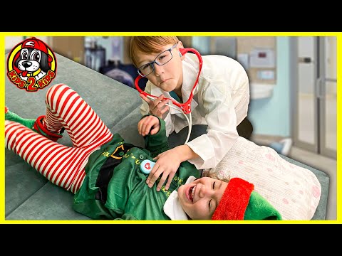 Kids Pretend 🎄 SANTA'S ELF GOES TO THE WORST DR IN THE WORLD (DR SAMRT SAVES CHRISTMAS!)