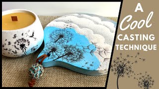 AMAZING EFFECT Layering Aqua Cast Casting Compound  Candle and Tray Tutorial