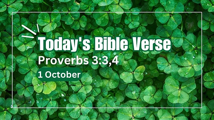 Today’s Bible Verse with explanation Proverbs 3:3,4 | Mercy and truth