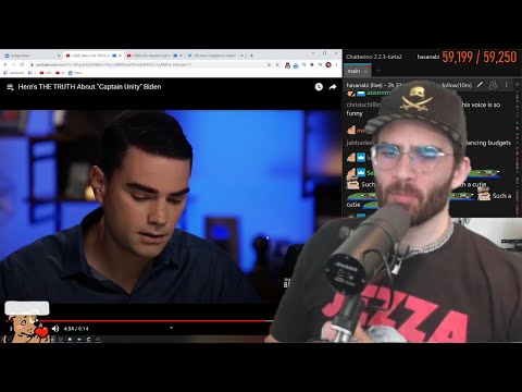 Thumbnail for HasanAbi reacts to Ben Shapiro whining about unity