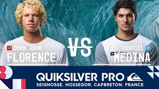 John John Florence vs. Gabriel Medina  Semifinals, Heat 2  Quiksilver Pro France 2017