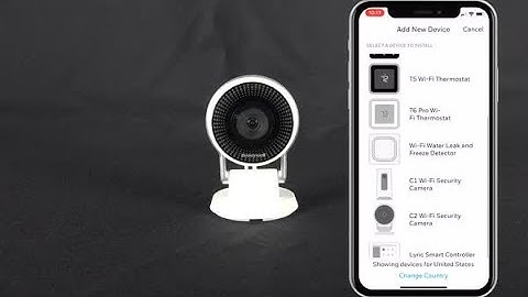 How to enroll a Lyric C2 camera into the Honeywell Home app