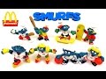 2017 McDONALD S SMURFS HAPPY MEAL TOYS LOST VILLAGE VS 1998 SPORTS COLLECTION FULL SET 8 KIDS MEAL 
