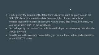 PostgreSQL tutorial : Select, Order By, Select Distinct