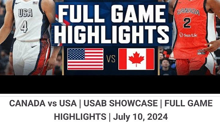 @TVNBA23 CANADA VS USA 2024 USAB SHOWCASE FULL GAME HIGHLIGHTS