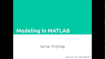 CS 101 lecture 27 matlab/fit, part 1