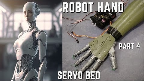 Robot Hand Servo Bed Install Part 4 3D Printing Robotics Arduino Inmoov