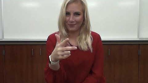 ASL 3 Unit 9: Spatialization Expressive Test #1