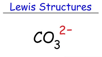 How To Draw The Lewis Structure of CO3 2- (Carbonate Ion) - Chemistry