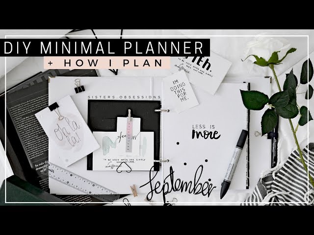 DIY MINIMAL PLANNER // AGENDA + how i plan