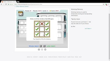 Lumosity - Memory Lane - 7244 Score - Brain Games 2017