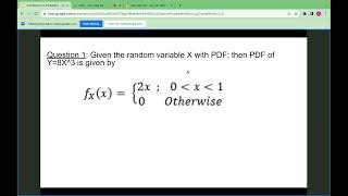 Introduction to Probability Theory and Statistics- Problem solving session, Week-6
