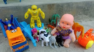 Bittu sittu ki kahani||gari wala cartoon video,toy helicopter ki video Barbie dol truck jcb,tractor