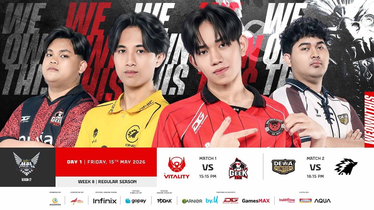 🔴 LIVE | MPL ID S17 | Regular Season Day 1 Week 8 | English