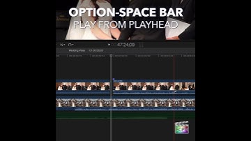 Final Cut Pro Shortcut | Option-Space Bar | Play from Playhead