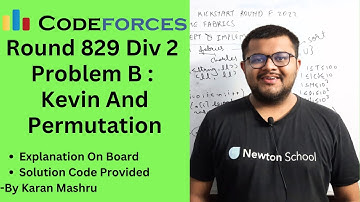 Codeforces Round 829 Div 2 | Problem B : Kevin And Permutation Solution | Explanation + Code | Hindi
