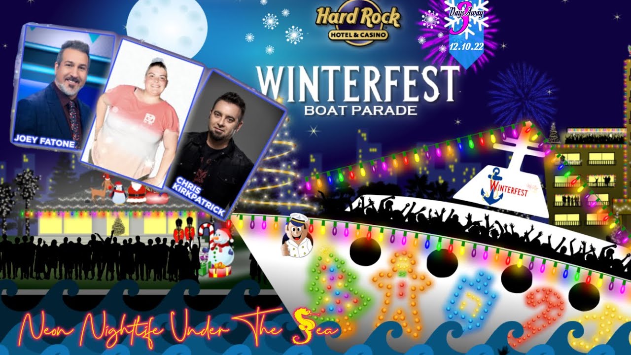 Winterfest Boat Parade, Fort Lauderdale FL with NSYNC's Joey Fatone and
