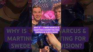 Marcus & Martinus 🇳🇴 talks about competing for🇸🇪 in #eurovision #esc #shorts #marcusandmartinus