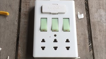 Hướng Dẫn Đấu Điện: #6 Đấu Bảng Điện Có Cầu Chì + 3 công tắc + 3 ổ cắm