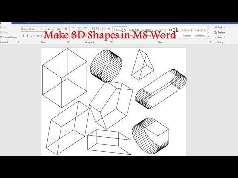 How to Make 3D Shapes in MS Word