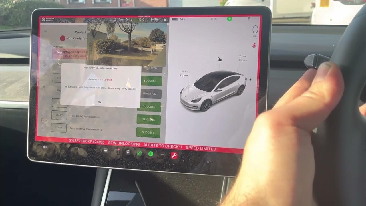 How to do HVAC and battery cooling performance test on tesla model 3 Y