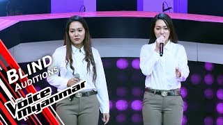 Video thumbnail of "Twins Star - တီအားမို (Htun Eaindra Bo) | Blind Audition - The Voice Myanmar 2019"