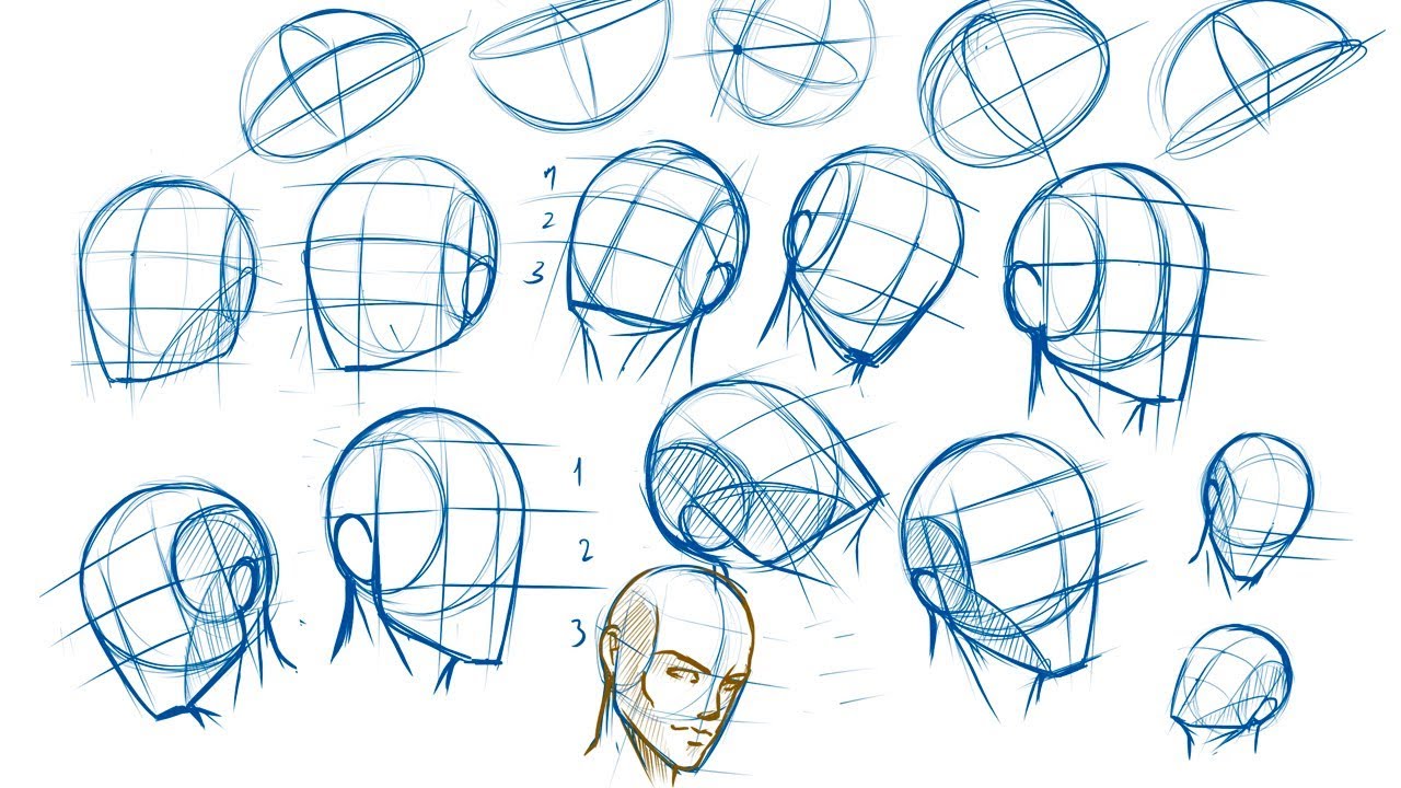 How To Draw Head Angles Anime / How to draw an anime head in profile ...