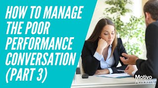How to Manage the Performance Improvement Process (PIP) Meeting Part 3