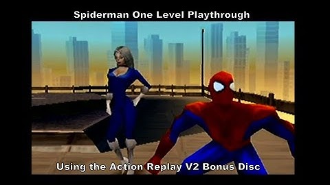 Spider-Man One Level Playthrough using the Ps1 Action Replay V2 Ps2 Bonus Disc :D #Playstation #Sub