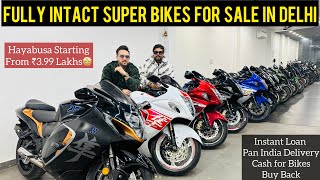 Used Super Bikes Wholesale Market in Delhi | First Time Suzuki Hayabusa in ₹4.49 Lakh* 2016