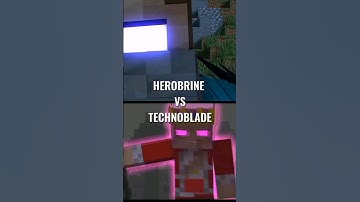 TECHNOBLADE vs herobrine #minecraft #herobrine #1v1 #tecnoblade #herobrineshort #herobrinebrothers