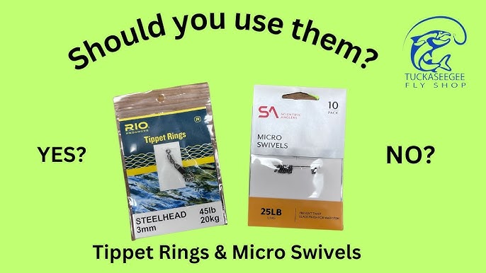 Rio Steel Tippet Rings 10pk Salmon Steelhead & Trout Sizes 2mm / 3mm Fly  Fishing