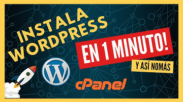 ✅ CÓMO INSTALAR WORDPRESS CON CPANEL 🌐 en 1 MINUTO! 🚀