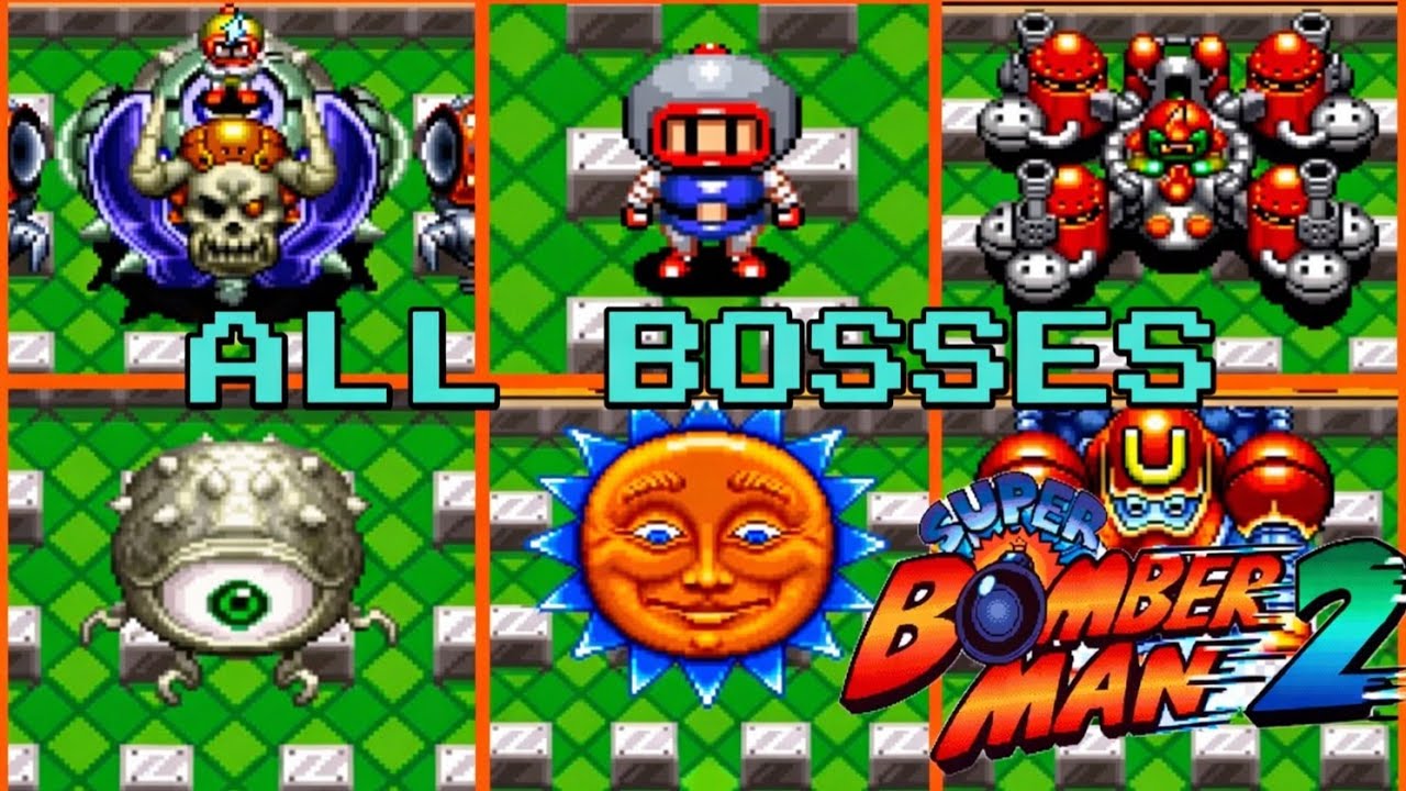 Super Bomberman 2 [SNES] (All Bosses)