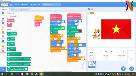 Vẽ quốc kỳ Việt Nam trong lập trình Scratch (How to draw the Vietnamese flag in Scratch)