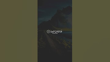 سورة الحشر الآيات(٢٣،٢٢) بصوت القارئ #بلال_دربالي