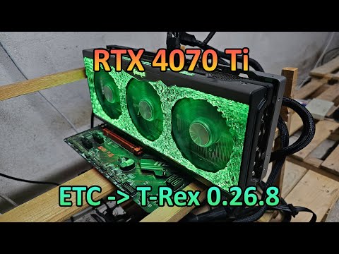 RTX 4070 Ti - ETC Hashrate & Profit (T-Rex 0.26.8)