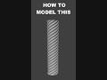 how to model twisted spiral shape in blender
